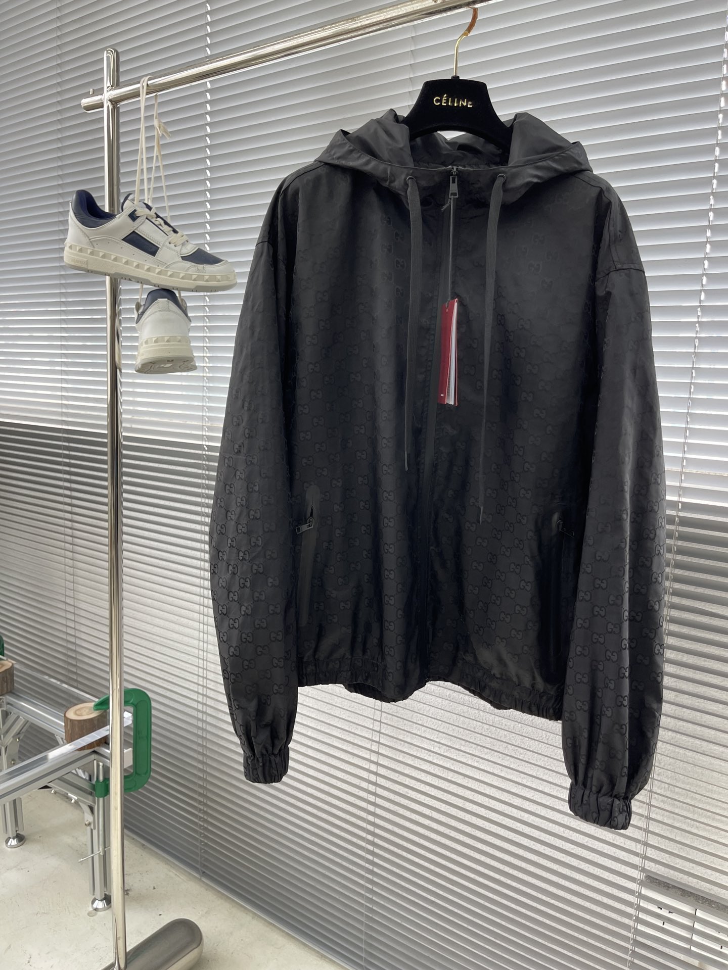 구찌 경량 GG 나일론 자카드 집업 재킷