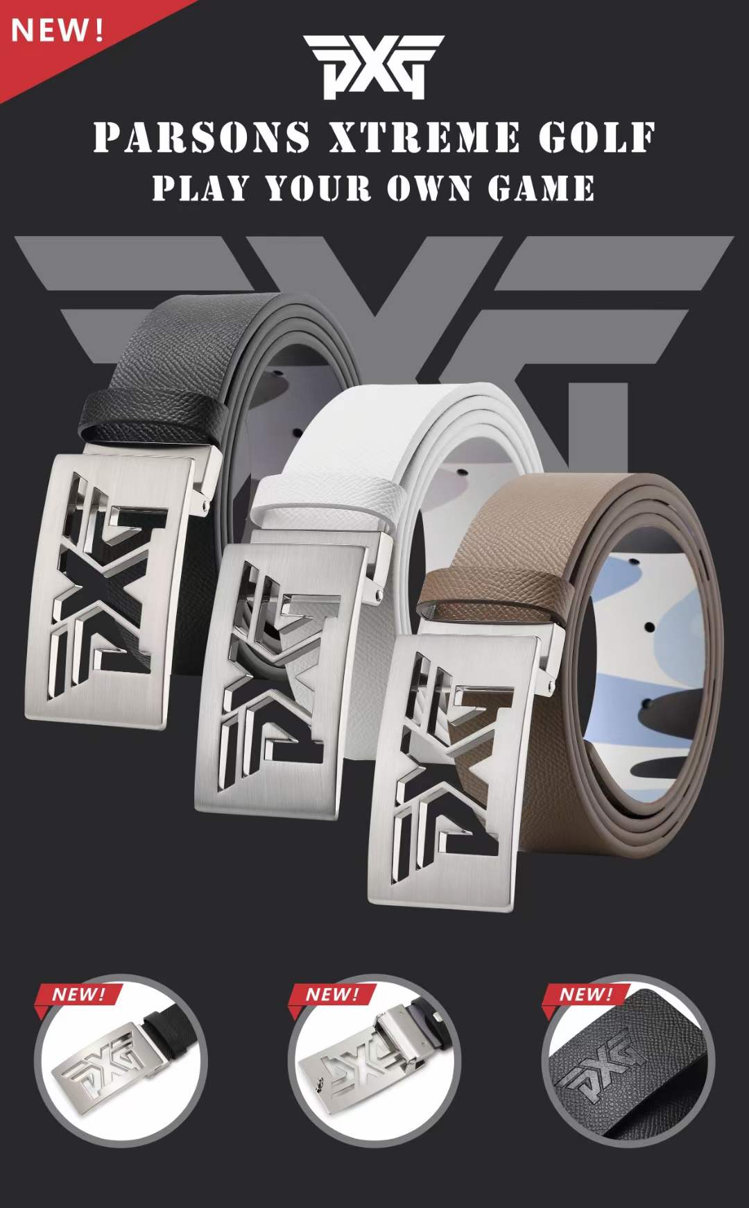 PXG golf belt