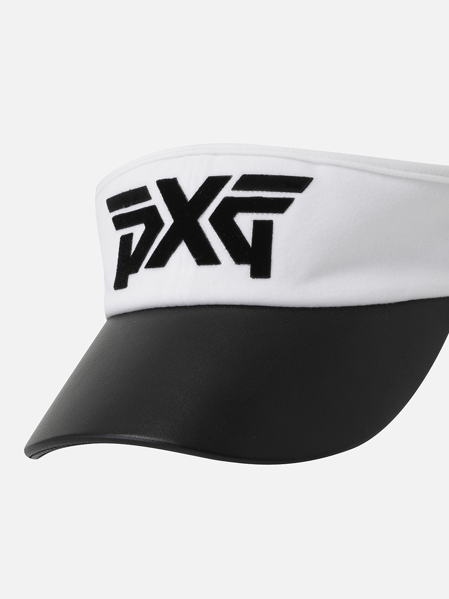 PXG 여성 벨벳 리본 와이드 바이저