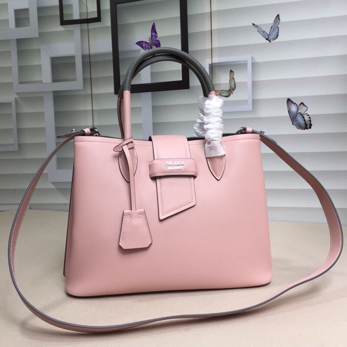 Prada 2020 Woman Leather Tote Shoulder Bag,33cm - 프라다 2020 여성용 레더 토트 숄더백 ,1BG148-8,33cm,핑크