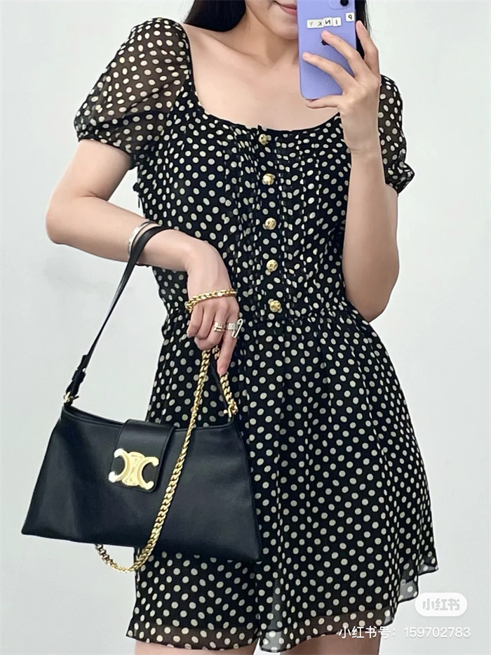 CELINE 셀린느 트리오페 월턴 클러치 체인 숄더백 113673