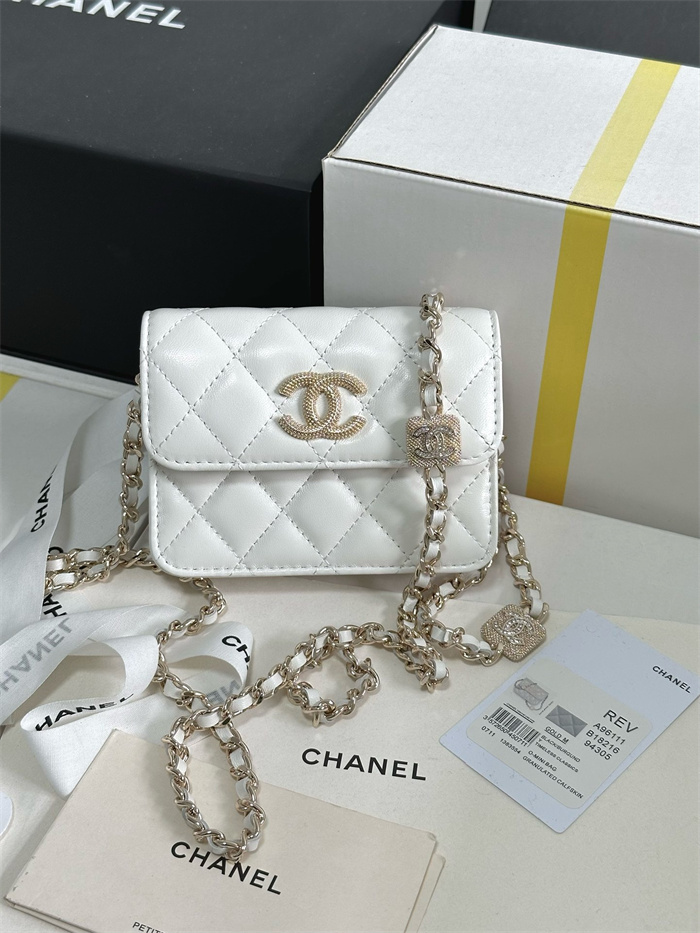 CHANEL 샤넬 크로스백 12CM AS96111 2024/신상 블랙,그레이,화이트 3color