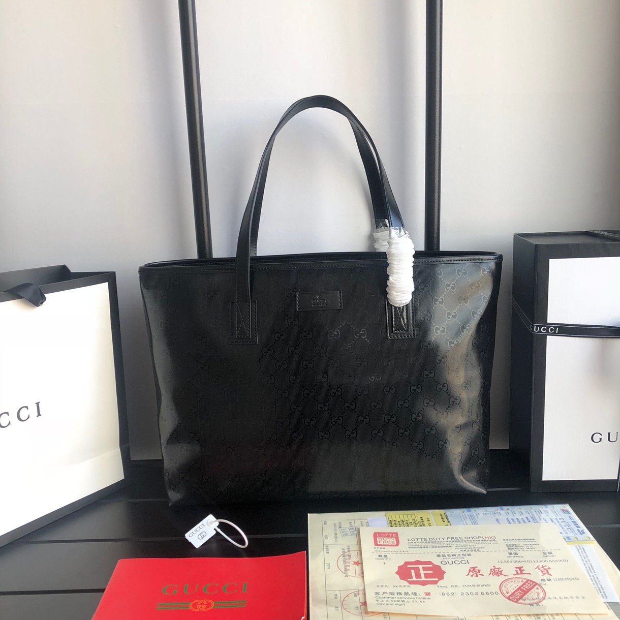 Gucci 2020 여성용 구찌 PVC 쇼퍼백