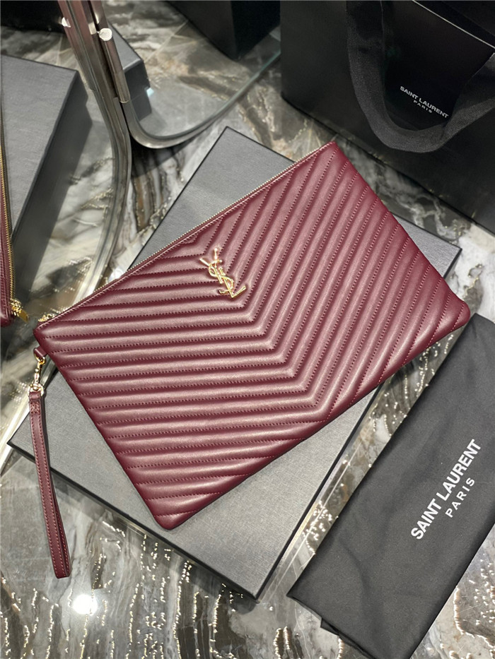 Saint Laurent   생로랑 클러치 금장 라지