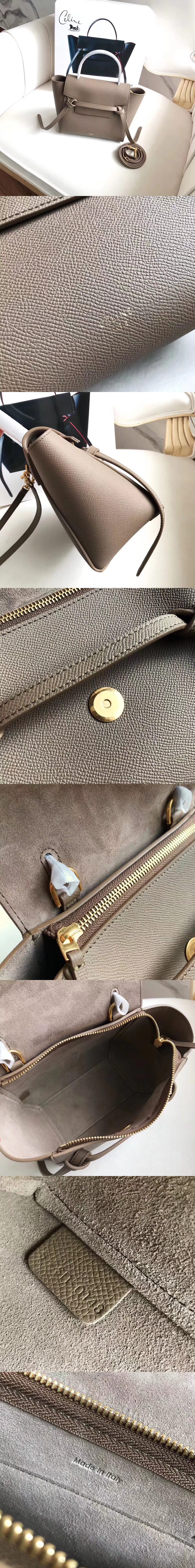 [CELINE]셀린느 벨트백 미니 20cm 그레이