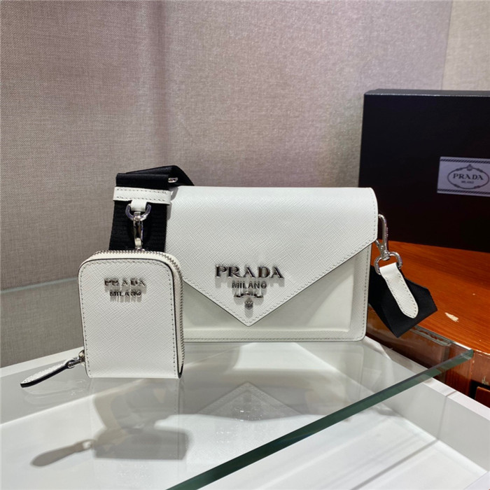 PRADA 프라다 사피아노 포켓 엔벨롭 크로스백 1BP020