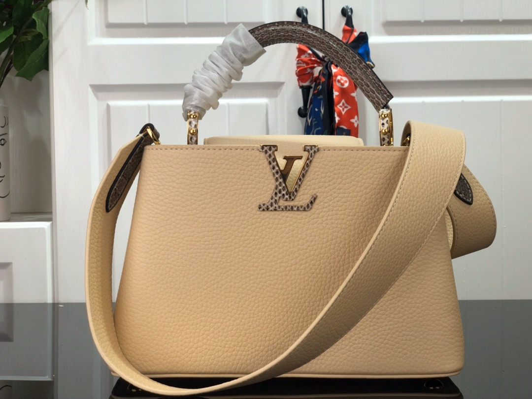 Louis Vuitton 2020 여성용 루이비통 토뤼옹 레더 카푸신 BB/미니 5가지 색상