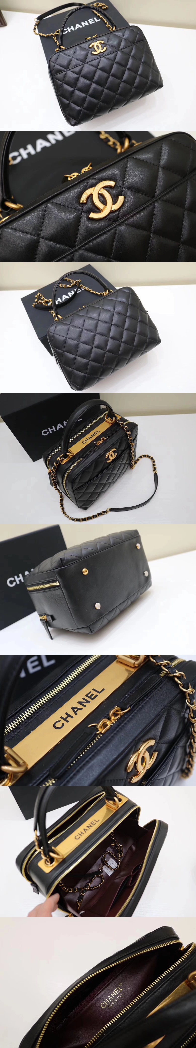 [CHANEL]샤넬 메탈 볼링백 A91907