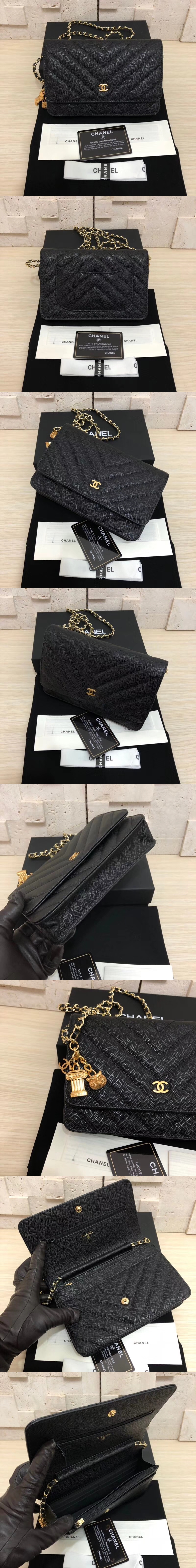 [CHANEL]샤넬 쉐브론 WOC A33814-7