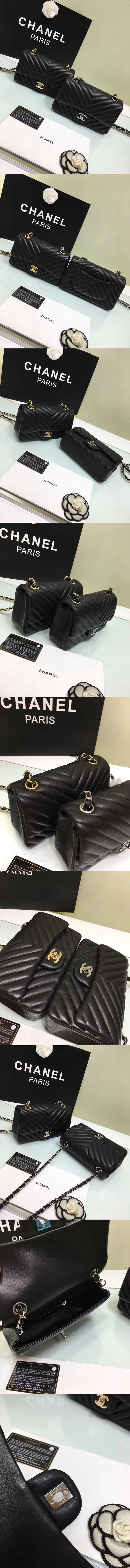 [CHANEL]샤넬 쉐브론 클래식 뉴미니 A1119-5