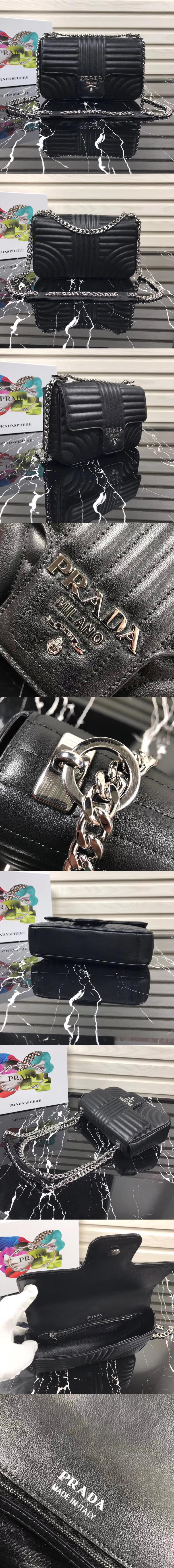 [PRADA]프라다 다이어그램 가죽 숄더백 1BD108-1