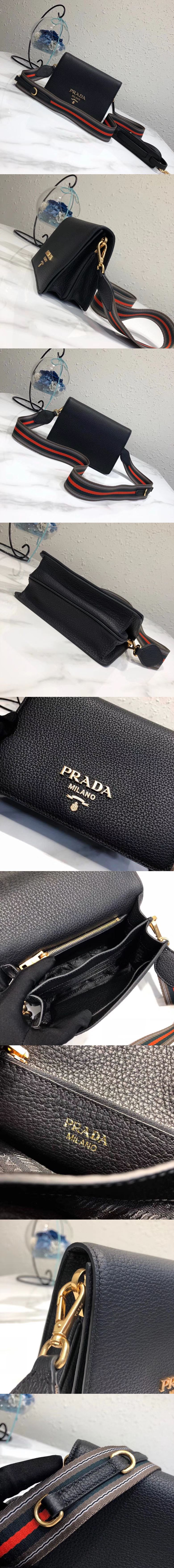 [PRADA]프라다 레더 숄더백 1BD102-22