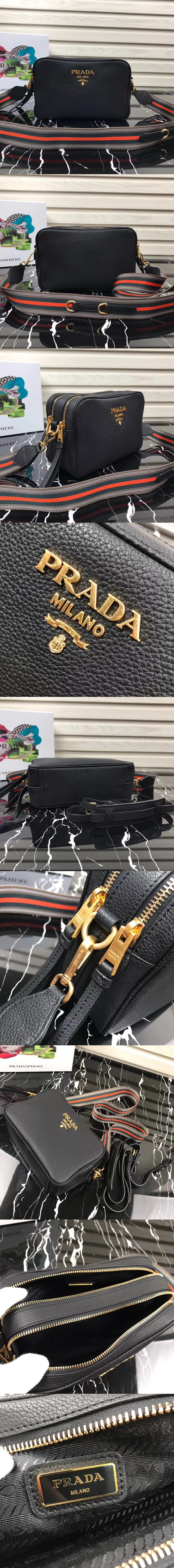 [PRADA]프라다 레더 숄더백 1BH082-2