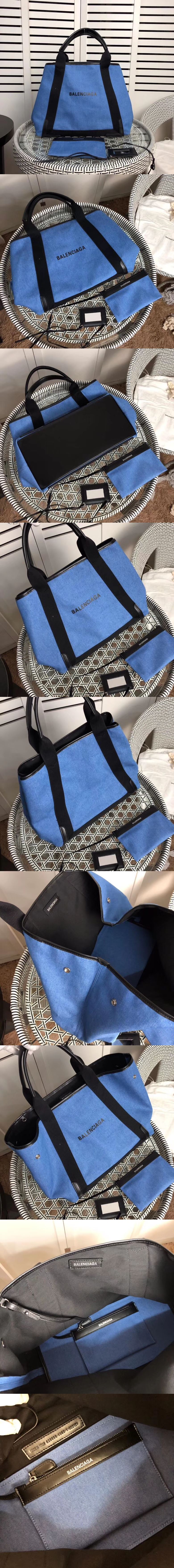 [BALENCIAGA]발렌시아가 네이비 쇼퍼백 S-3