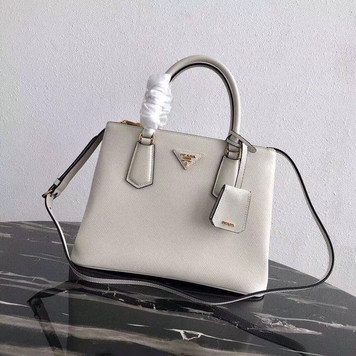  (실사영상) Prada 프라다 Leather Tote Shouler Bag,31cm - 프라다 사피아노 토트 숄더백 6컬러