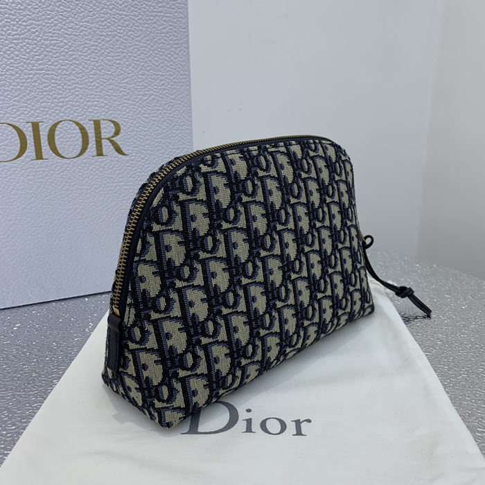 Dior 2020 Oblique Pouch Bag ,23CM - 디올 2020 오블리크 여성용 파우치백 DIOB0440,23CM,다크네이비