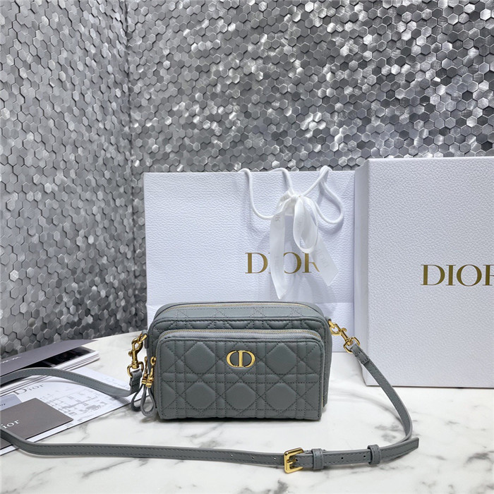 Dior 디올 카로 더블 파우치 크로스바디백 D5037