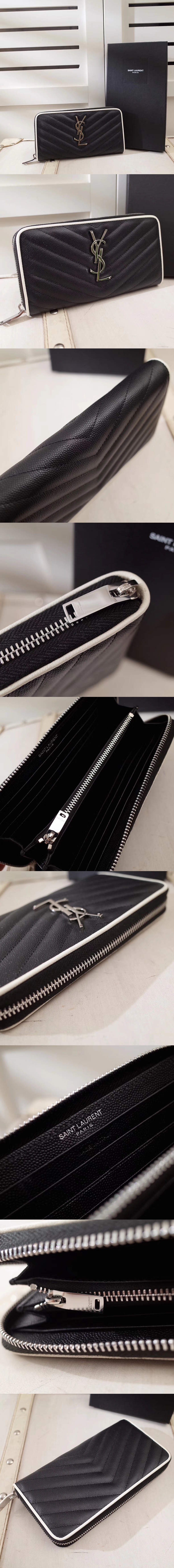 [Yves Saint Laurent]입생로랑 마틀라쎄 모노그램 지퍼 어라운드 지갑 358094-13