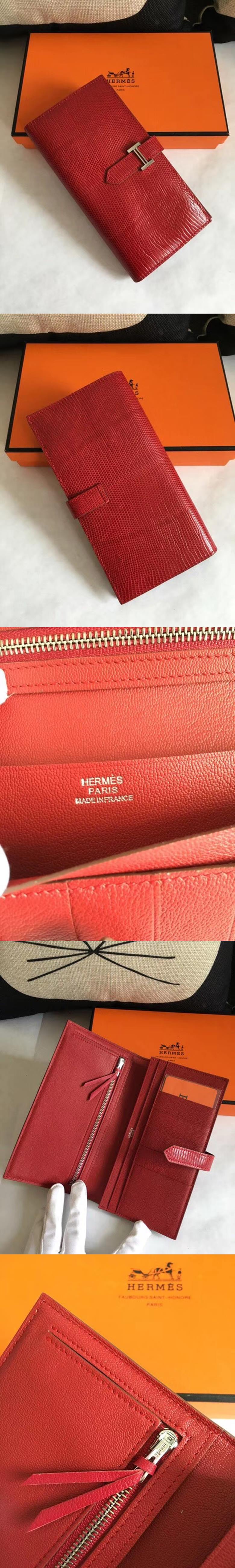 [HERMES]에르메스 베안 장지갑 스네이크-44