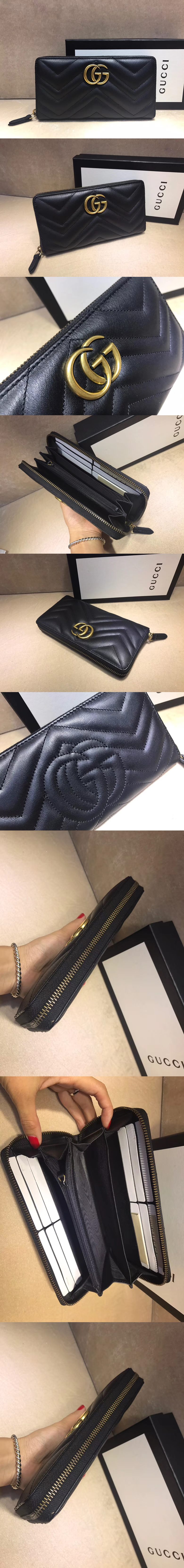 [GUCCI]구찌 마몬트 지퍼 장지갑 448087-4