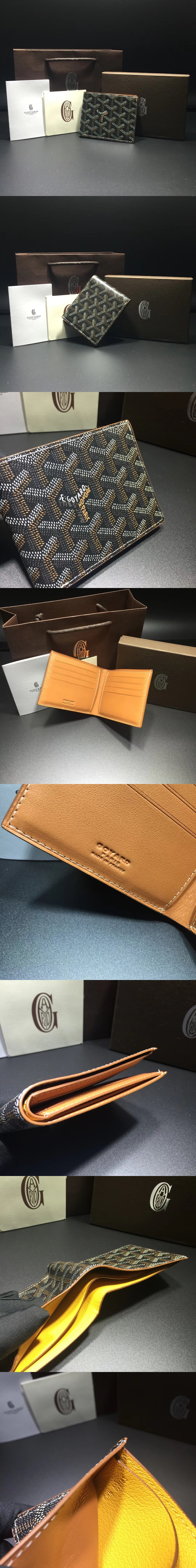  GOYARD 고야드 빅투와르 반지갑-블랙브라운