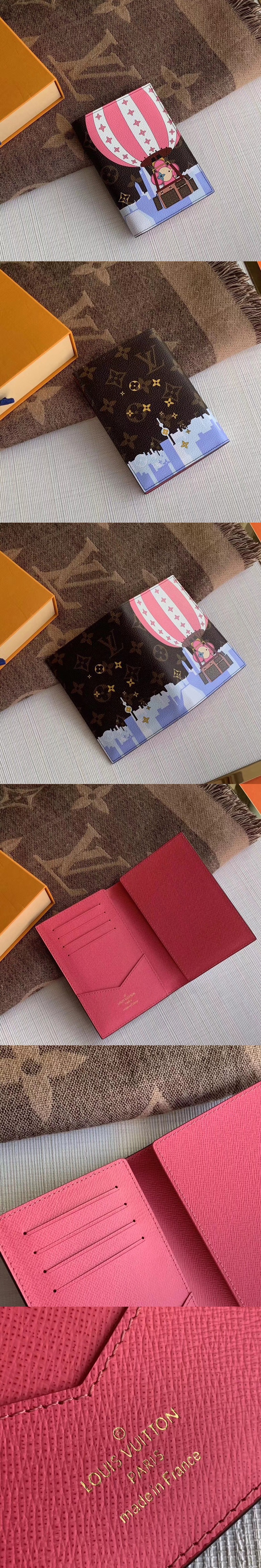 Louis Vuitton 루이비통 모노그램 여권지갑 열기구디자인