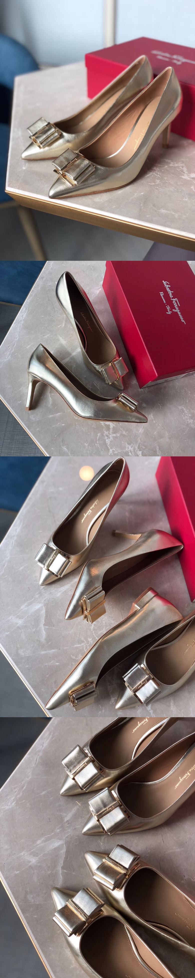 페레가모 더블보우 펌프스 6.5cm M1621-2