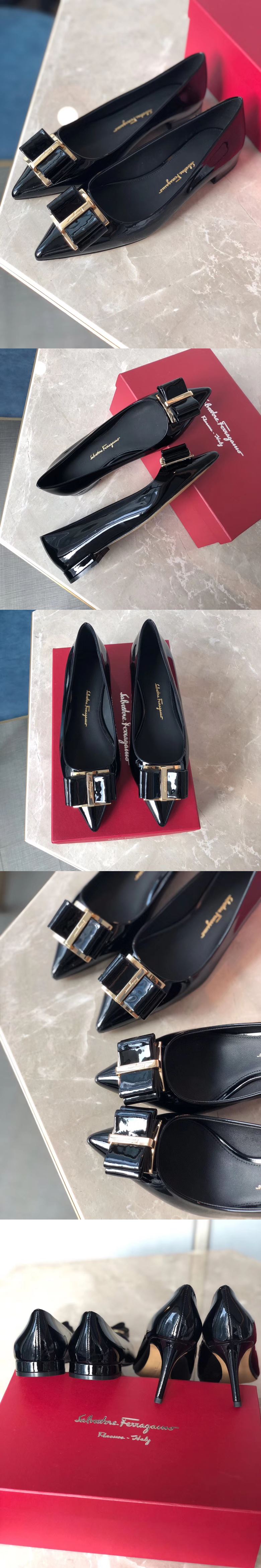 페레가모 더블보우 플랫 M1620-5