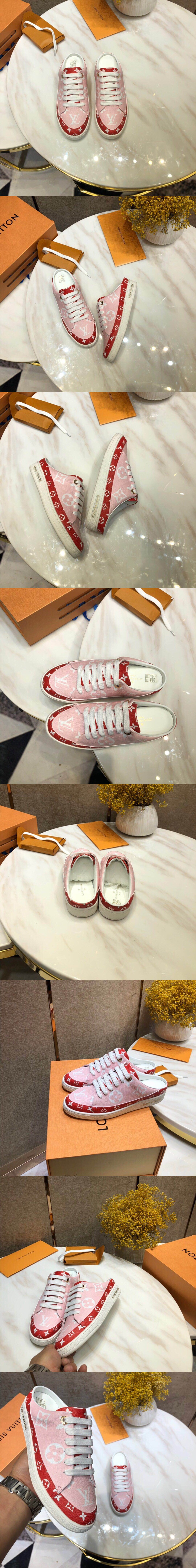 루이비통 프론트로우 오픈백 스니커즈 1A58DZ