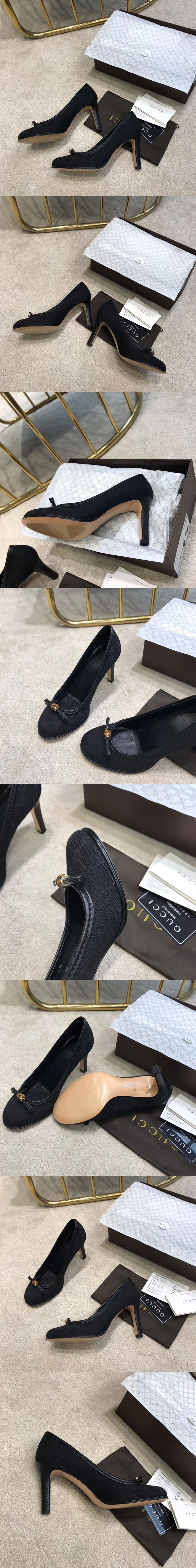 구찌 뱀부 펌프스 8.5cm M1391-1