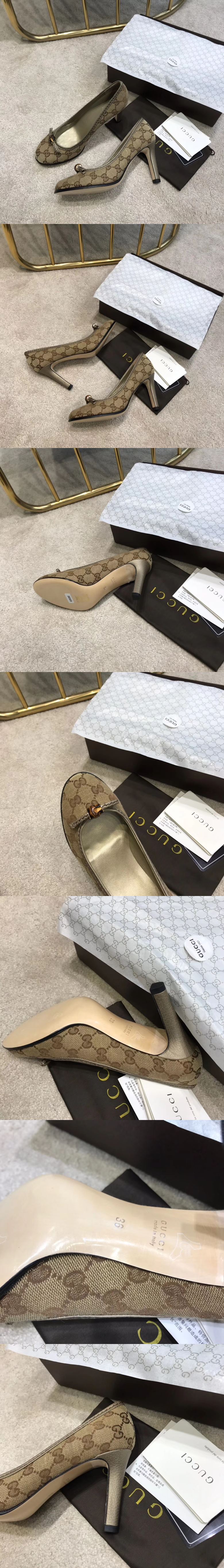 구찌 뱀부 펌프스 8.5cm M1391-3