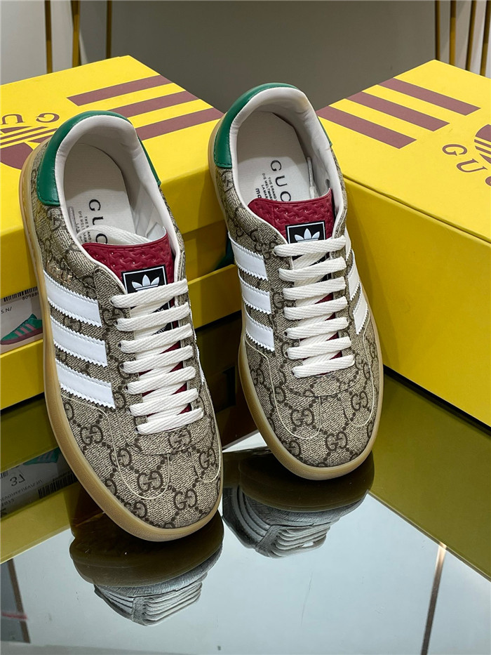 GUCCI 구찌&아디다스 오리지널 GG 캔버스 가젤 스니커즈