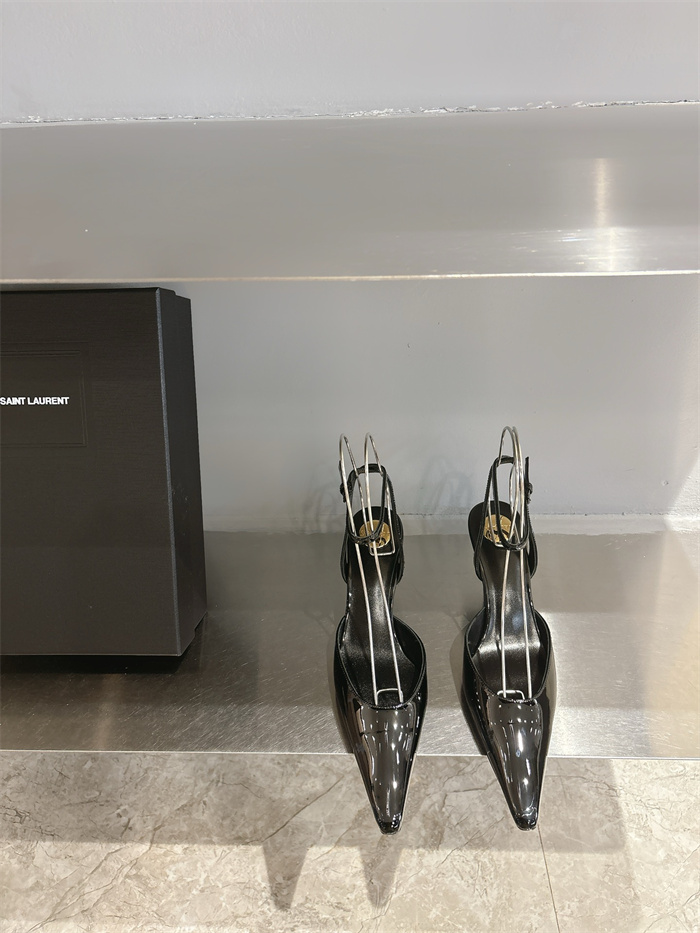 SAINT LAURENT 생로랑 여성용 샌들 (굽높이7.5CM) Y68775-1 2024/신상 블랙,화이트 2color