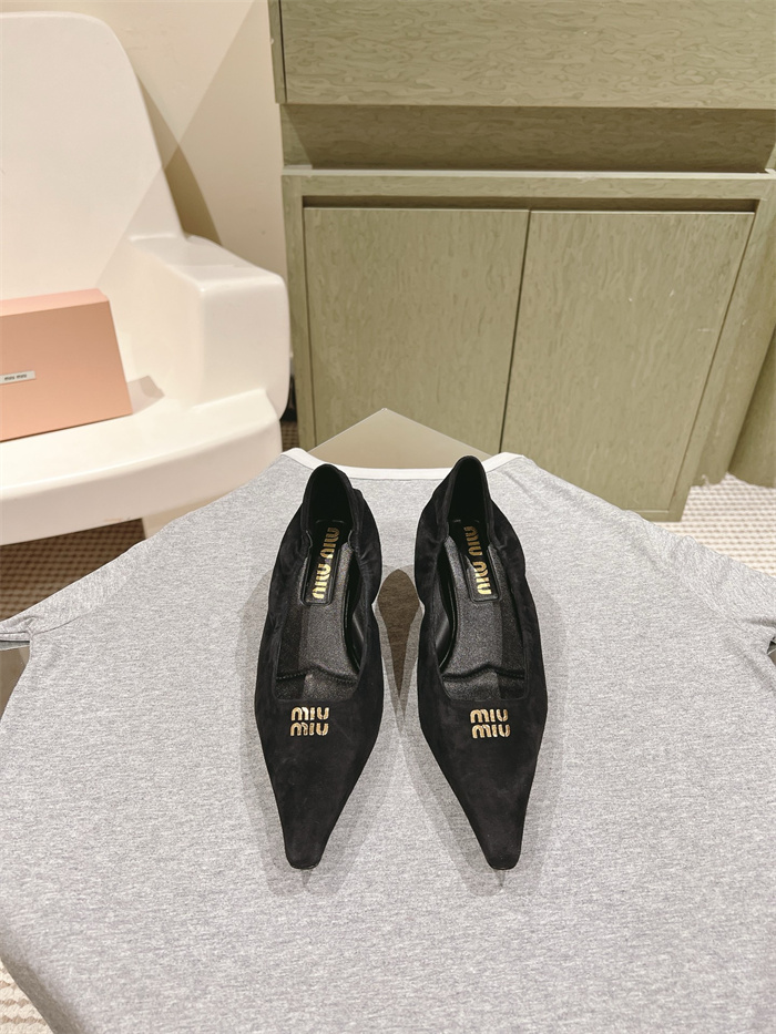 MIUMIU 미우미우 여성용 힐 M52813-1 2024/신상 블랙,화이트 2color