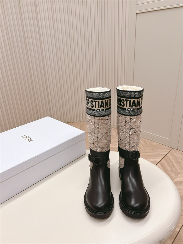 DIOR 디올 여성용 롱 부츠 (굽높이3CM) D59225-1 2024/신상 블랙,베이지 2color