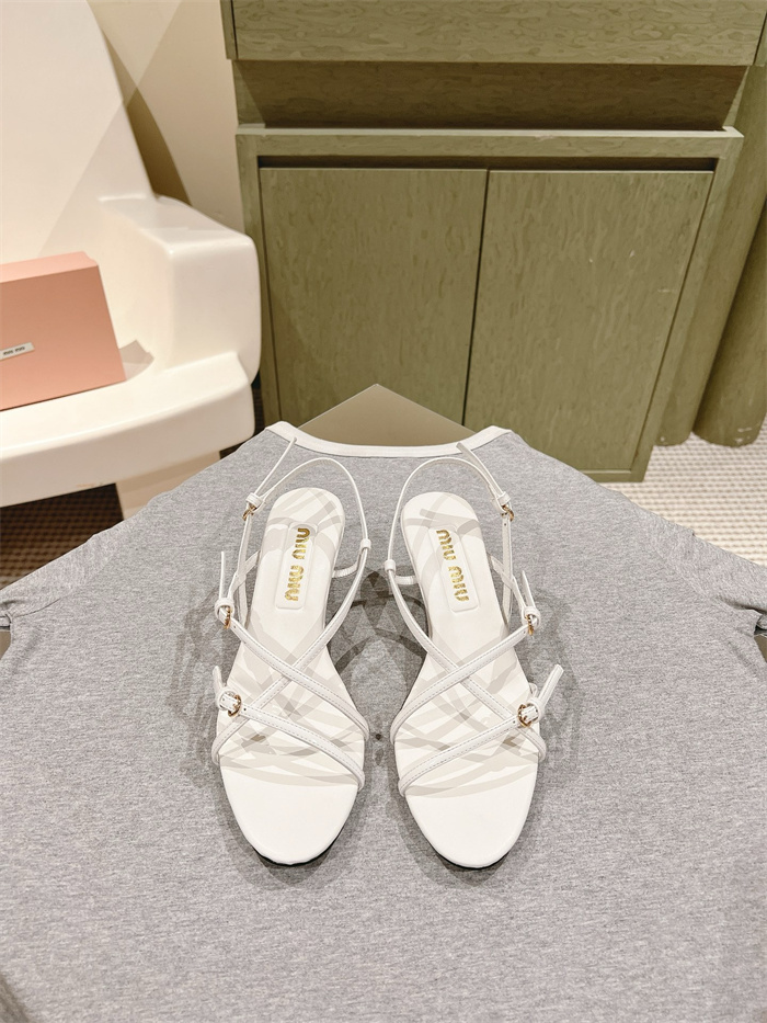 MIUMIU 미우미우 여성용 샌들 (굽높이5.5CM) M96847-1 2024/신상 2COLOR