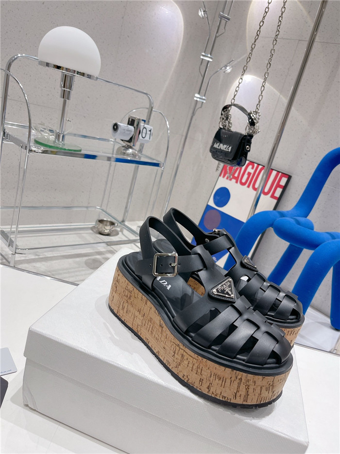 PRADA  프라다 여성용 샌들 (굽높이5.5CM) P60080