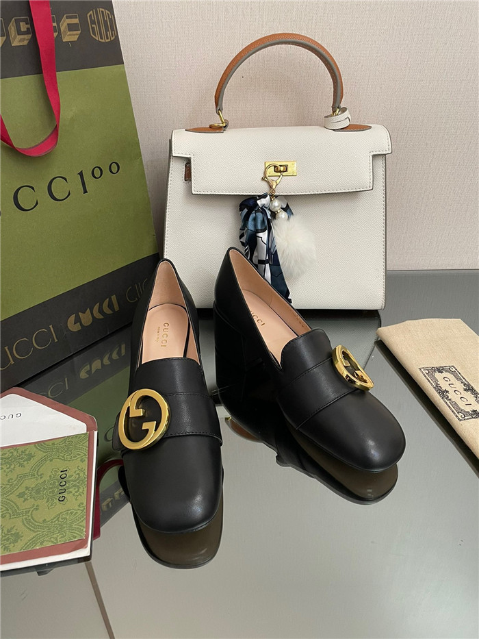 GUCCi 구찌 미드힐 펌프스 로퍼 (굽5.5CM) G39001