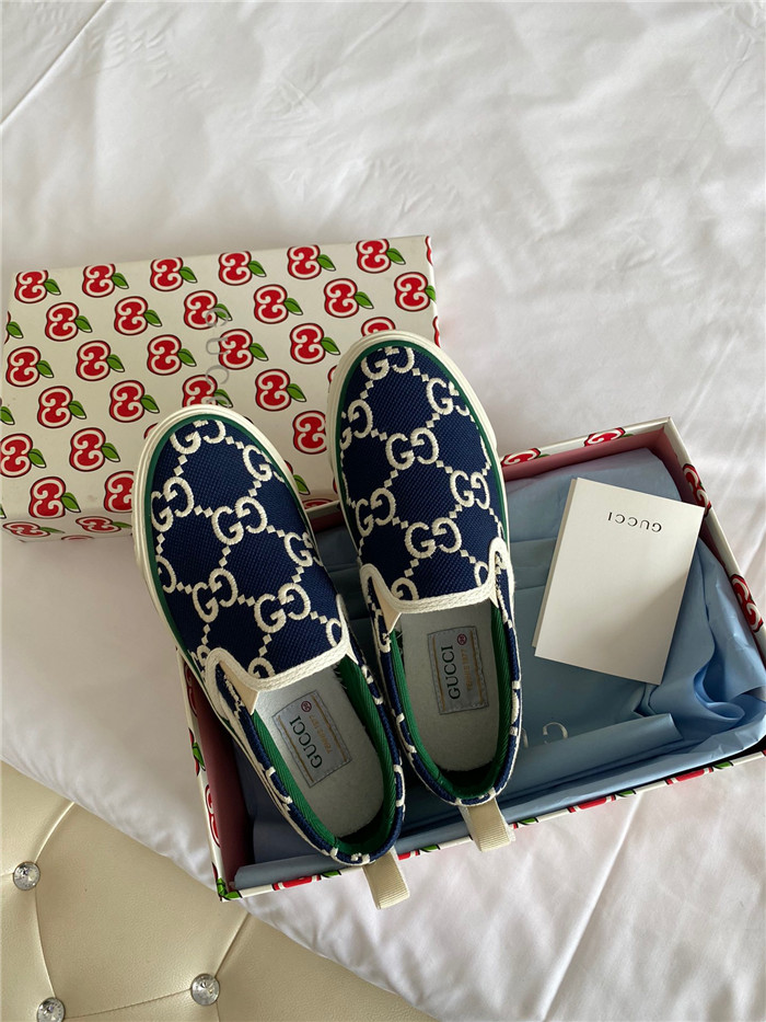 GUCCI 구찌 GG 슈프림 테니스 슬립온 스니커즈