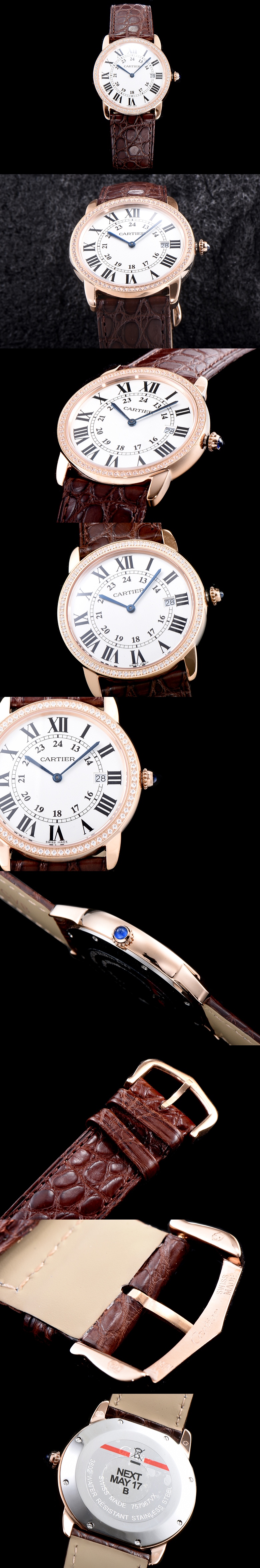 [Cartier]까르띠에 롱드솔로 36mm 쿼츠-8 WR000651