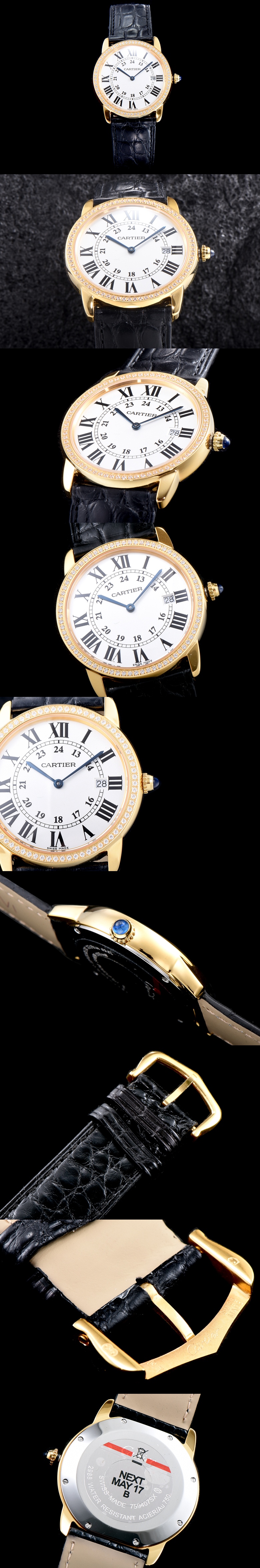 [Cartier]까르띠에 롱드솔로 36mm 쿼츠-10 WR000451