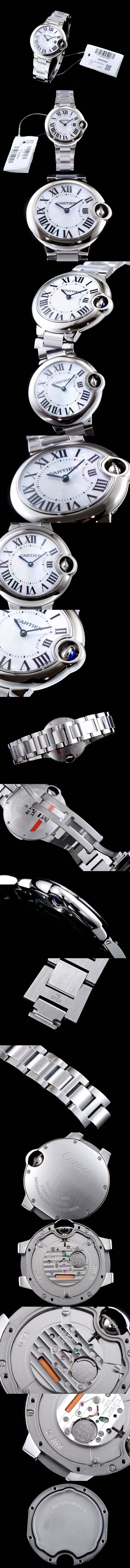 Cartier 까르띠에 발롱블루 28mm 쿼츠-13 W6920084