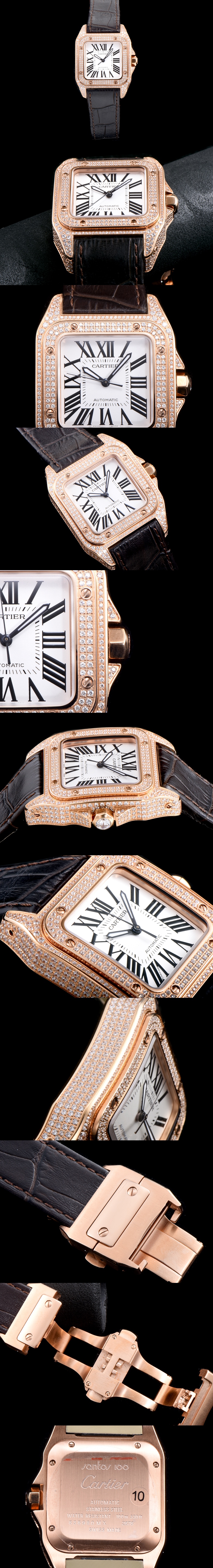 [Cartier]까르띠에 산토스 34mm-10 WM502151 수정형