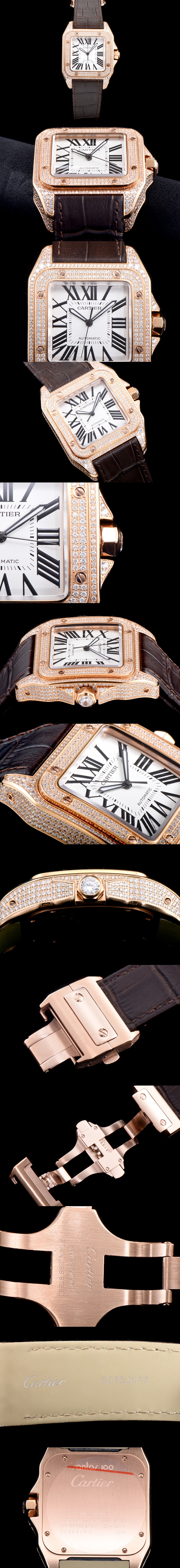 [Cartier]까르띠에 산토스 42mm-33 WM502051 수정형