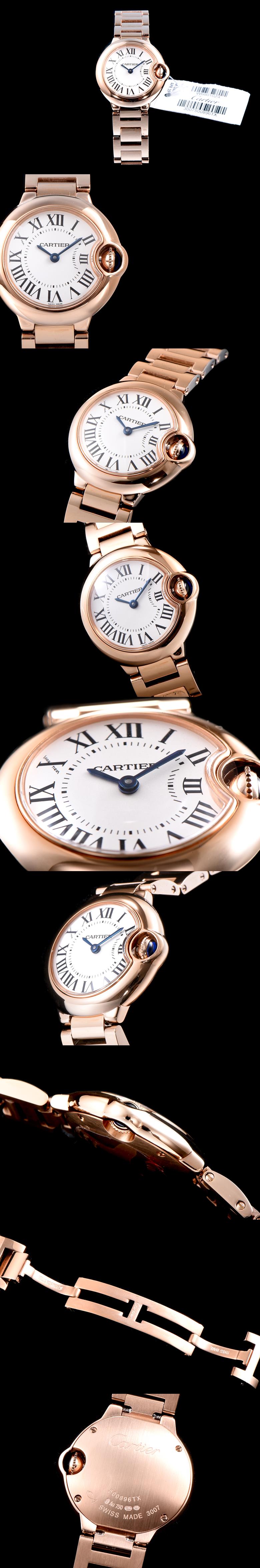 Cartier 까르띠에 발롱블루 28mm 쿼츠-37 W69002Z2