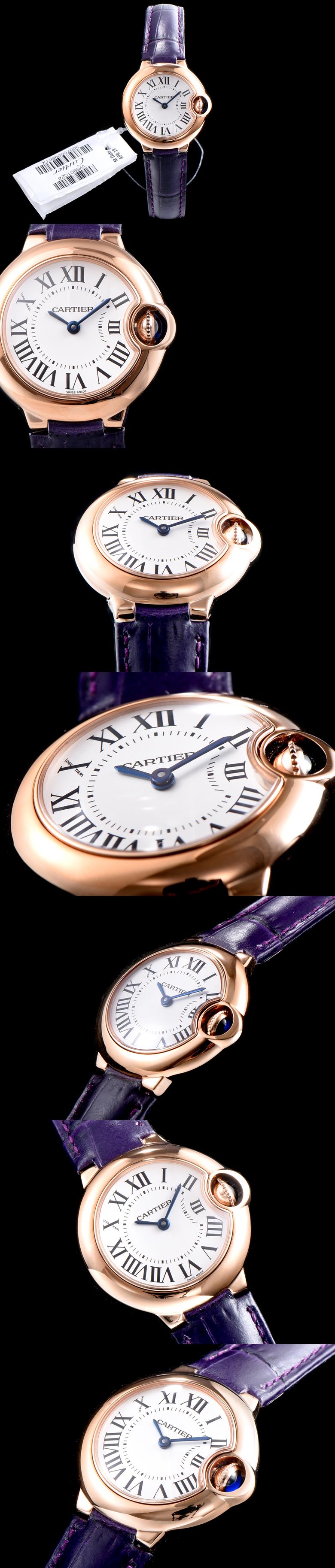 [Cartier]까르띠에 발롱블루 28mm 쿼츠-38 W6900256