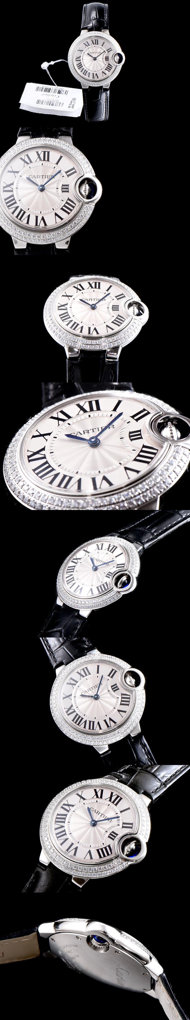 [Cartier]까르띠에 발롱블루 33mm 쿼츠-22 WE902056