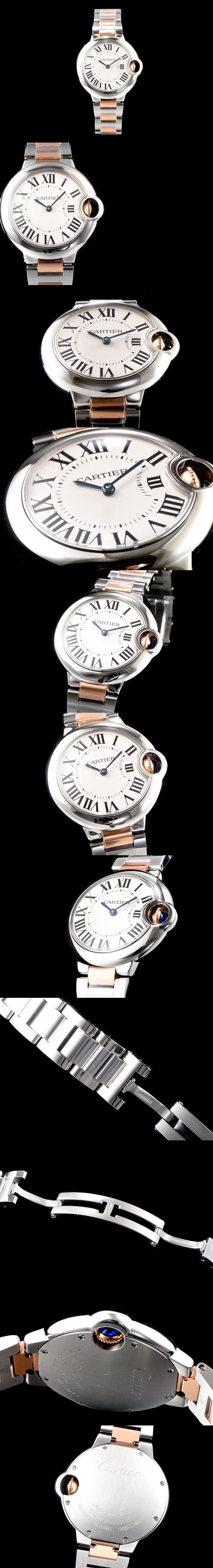 [Cartier]까르띠에 발롱블루 33mm-28 쿼츠 W2BB0002