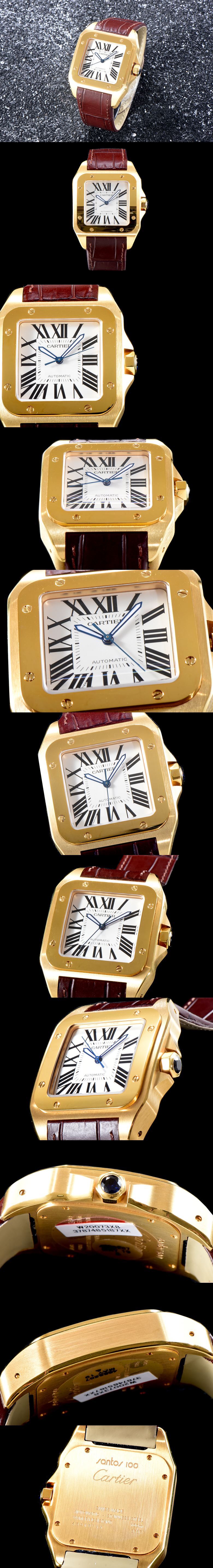 [Cartier]까르띠에 산토스 남성용-3 수정형 W20078Y1
