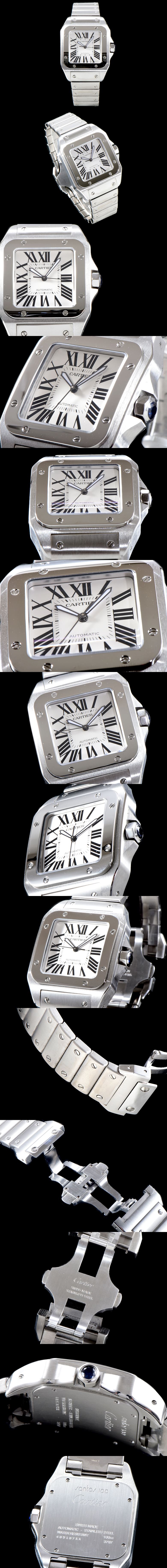 [Cartier]까르띠에 산토스 남성용-4 수정형 W200737G